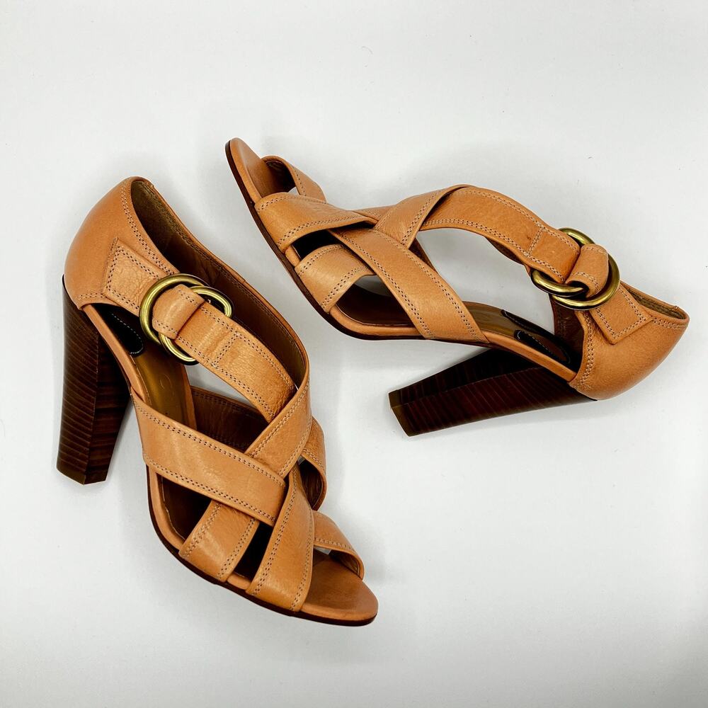 Y2K Chloé Pink Radica Crossover Strappy Sandals